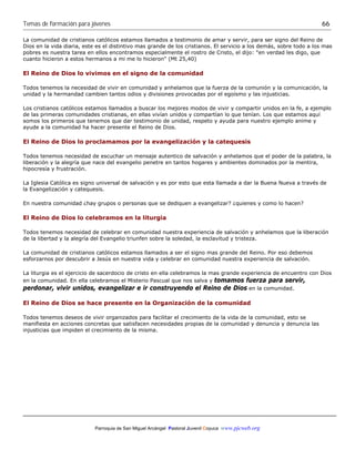 Coyuca. temas de formación para jóvenes | PDF