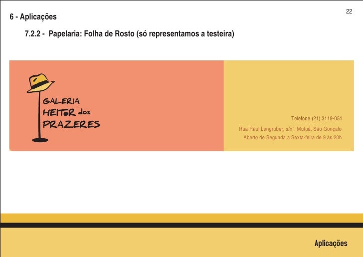 Galeria Heitor dos Prazeres - Manual de Identidade