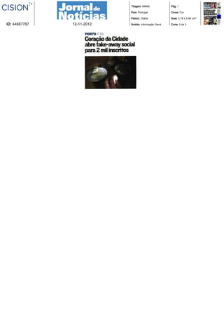 Tiragem: 94942             Pág: 1

                            País: Portugal             Cores: Cor

                            Period.: Diária            Área: 5,78 x 5,94 cm²

ID: 44687787   12-11-2012   Âmbito: Informação Geral   Corte: 3 de 3
 