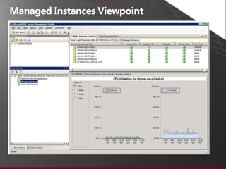 SQL Server and deployed data-tier applications across the enterpriseUygulama ve Çoklu Sunucu YönetimiBefore, to assist them in monitoring resource utilization and health state. Most organizations purchased third-party toolsThe new SQL Server Utilitydashboards also assist with consolidation effortsConsolidation management : maximize their investments by consolidating SQL Server resources onto fewer system. Through their use of SQL Server Utility dashboards and viewpointsCustomization of utilization thresholds and policies: DBAs canspecify the CPU utilization policies, file space utilization policies, computer CPU utilizationpolicies, and storage volume utilization policies for all managed instances of SQL Server.In addition, a data-tier developer is building a data-tier application with Visual Studio 2010; the newly created DAC packagewill be deployed to a managed instance of SQL Server through the Utility Control Point.