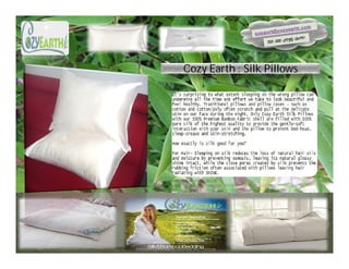 Cozy Earth : Silk Pillows
 