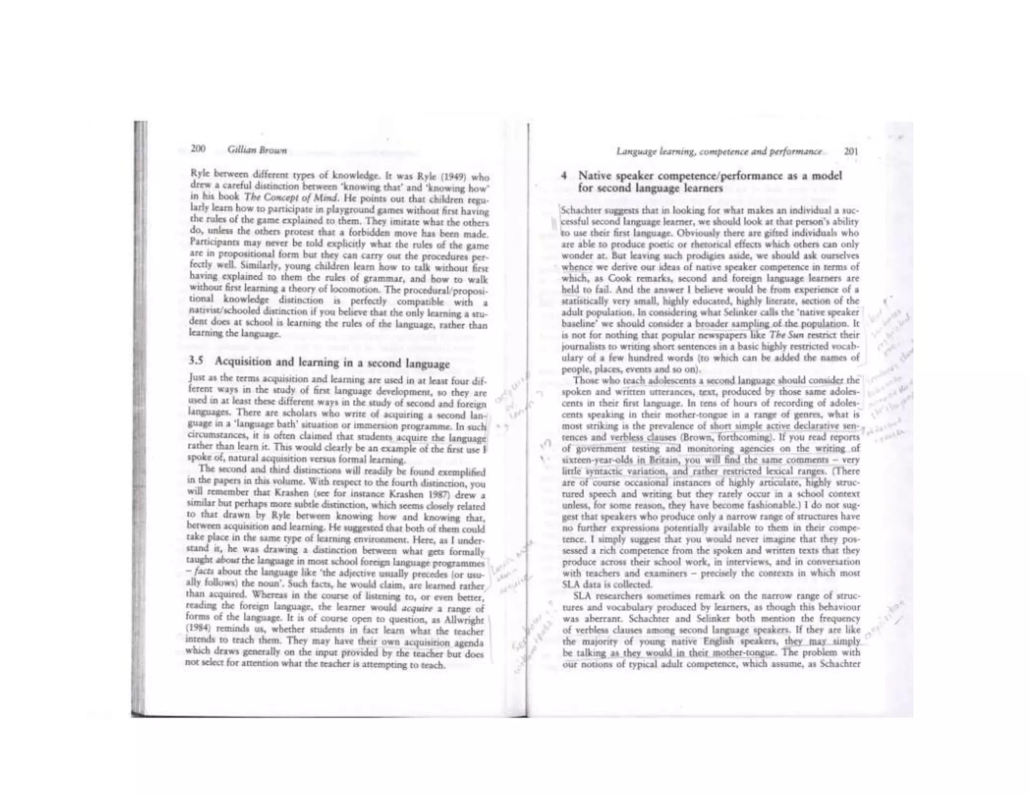 Competence & Performance