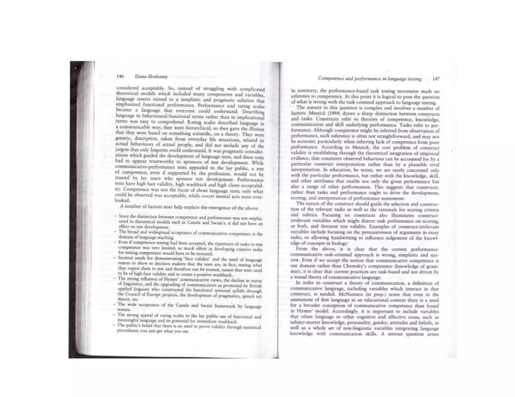 Competence & Performance