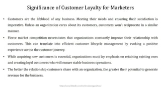 Customer Loyalty Outcome |  Customer Affinity | Customer Engagement.
