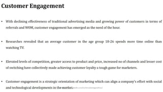 Customer Loyalty Outcome |  Customer Affinity | Customer Engagement.