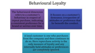 Customer Loyalty Outcome |  Customer Affinity | Customer Engagement.