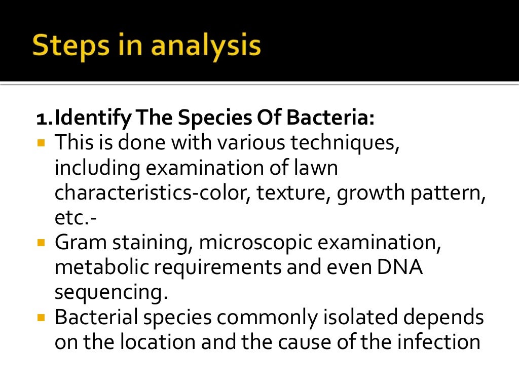 Microbiological Culture sensitivity tests