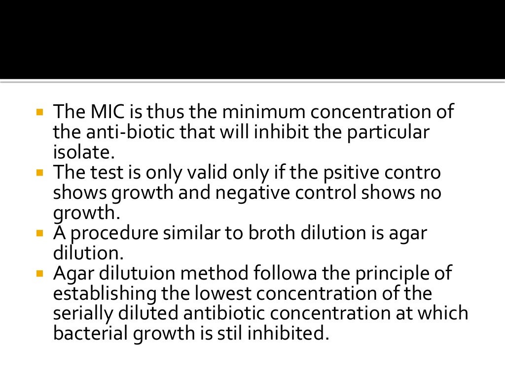 Microbiological Culture sensitivity tests