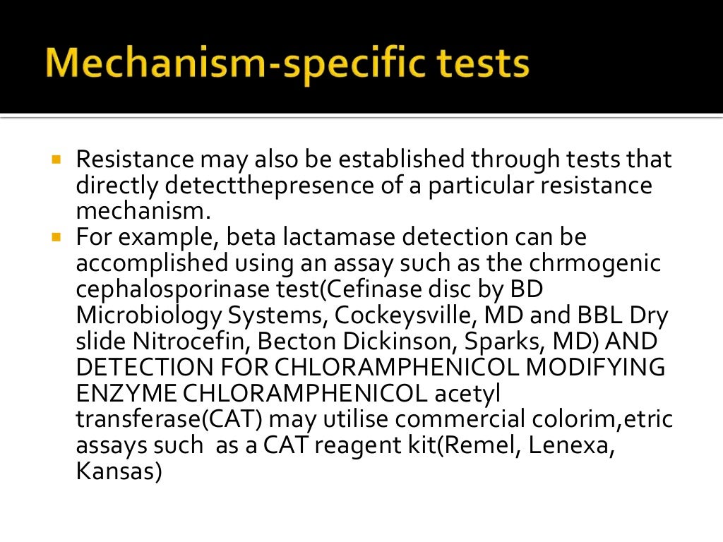 Microbiological Culture sensitivity tests