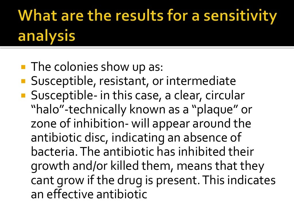Microbiological Culture sensitivity tests