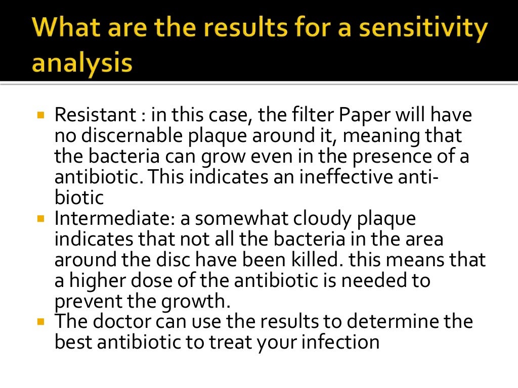 Microbiological Culture sensitivity tests