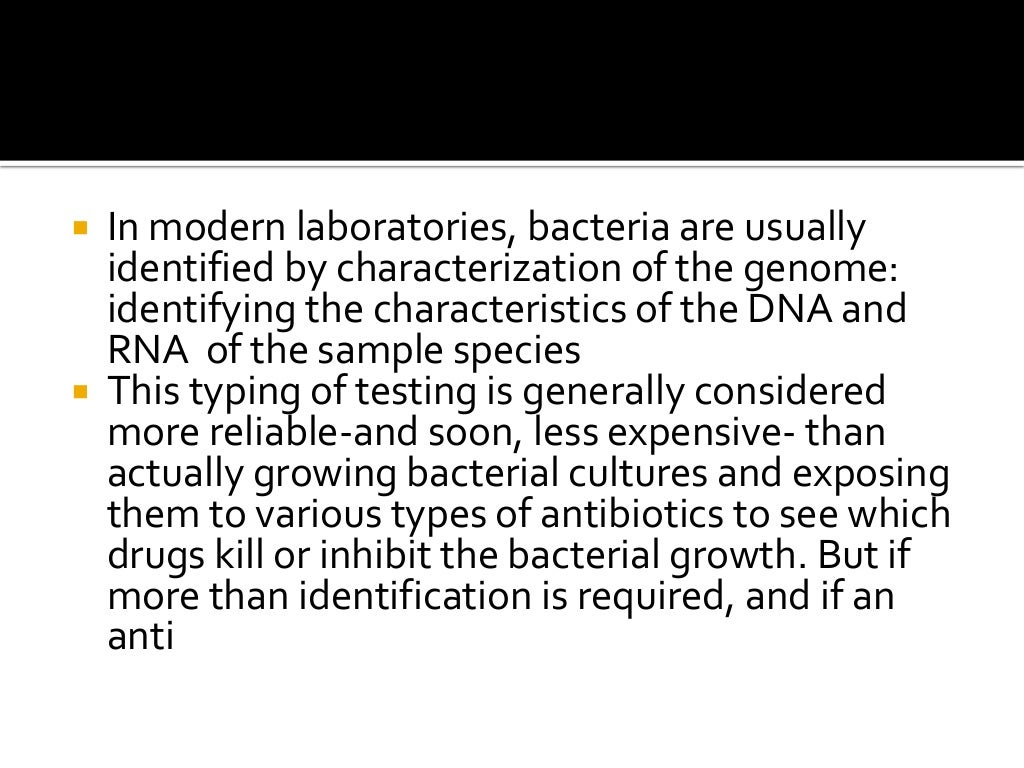 Microbiological Culture sensitivity tests
