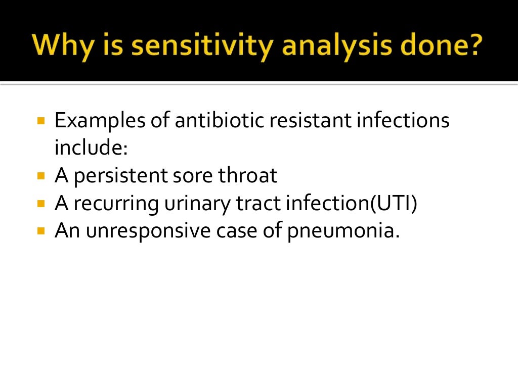 Microbiological Culture sensitivity tests