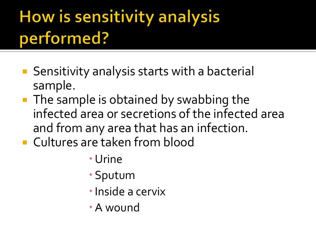 Microbiological Culture sensitivity tests