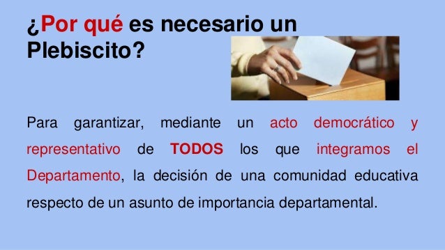 Plebiscito Qué Es, Definición Y Concepto - Estructura