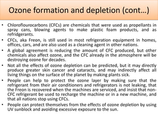 Ozone Depletion and the Montreal Protocol | PPTX