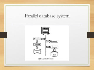 Parallel database system
 
