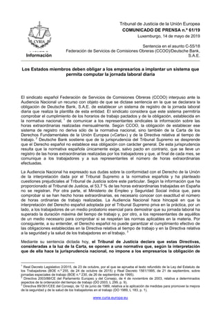 www.curia.europa.eu
Prensa e
Información
Tribunal de Justicia de la Unión Europea
COMUNICADO DE PRENSA n.º 61/19
Luxemburg...