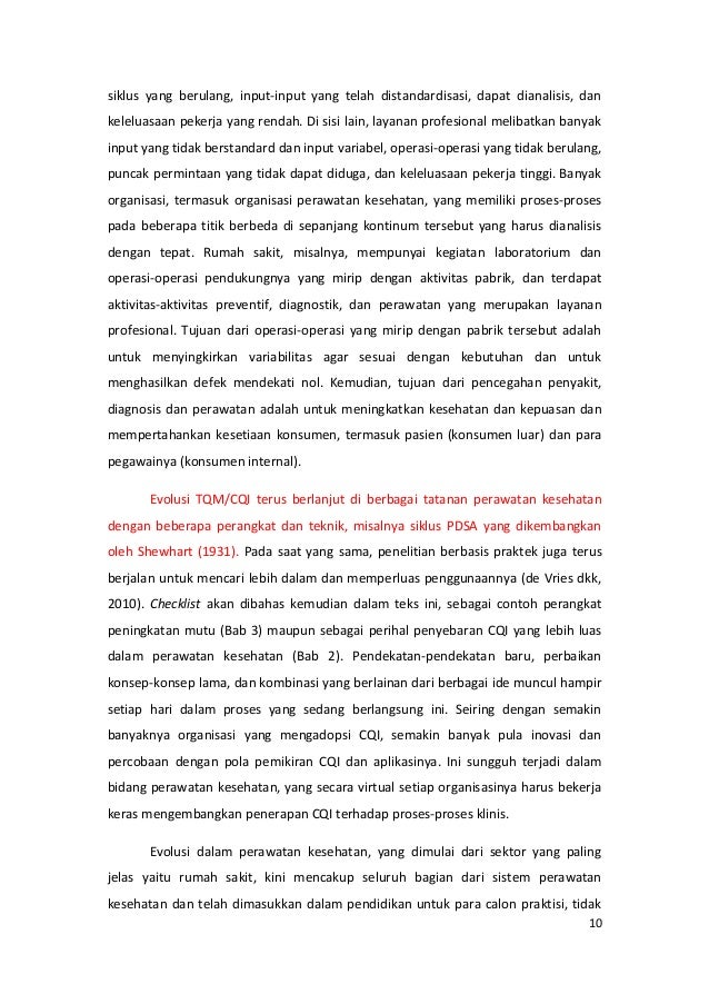 Chapter 1 Buku Implementing Continuous Quality Improvement In Health