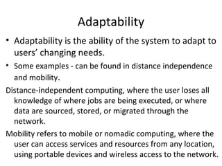 Adaptability Computer Science Cp7101 design and management of computer networks-requirements analysis ...