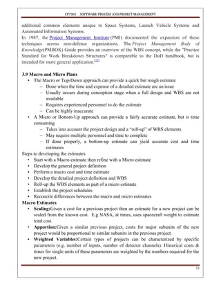 software project management guide | pdf | debugging |... CP7301 Software Process and Project Management notes | PDF