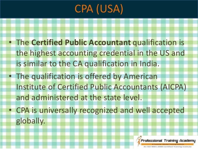 CPA Course, CPA Training Institute - Professional Training Academy