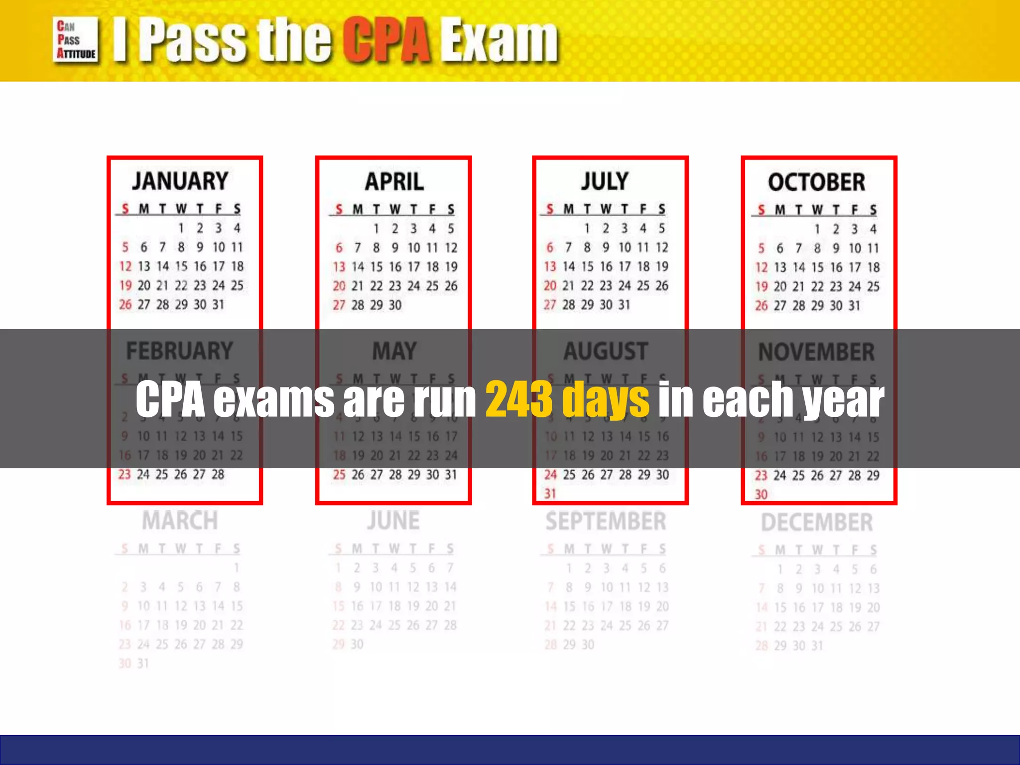 CPA Exam Dates and Schedule PPT