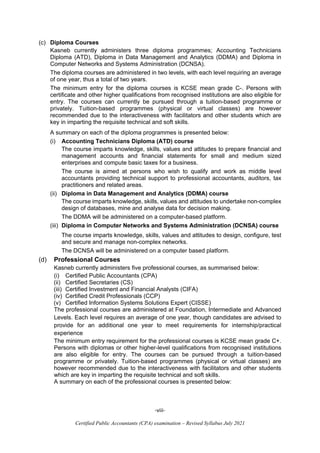 CPA-SYLLABUS-FINAL-SEPTEMBER-FOR THE YEAR 2021 | PDF