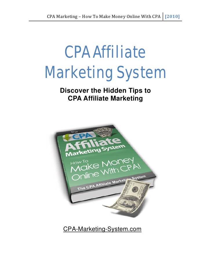 Affiliate Marketing Make Money With Cpa Affiliate Marketing Make Money With Cpa