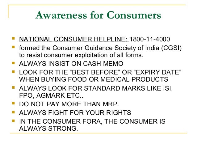 Consumer awareness case study in india image