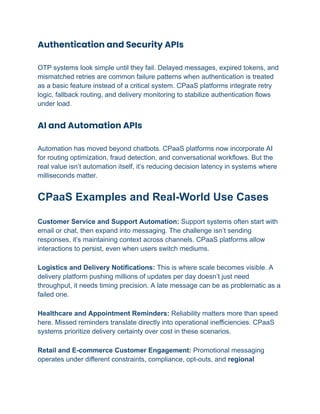 CPaaS Platform: How Messaging Works at Scale | PDF