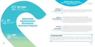 20 21
Baromètre du
Lead 2020
201 000volume de leads
(vendus/commercialisés)
12%
taux de conversion
leads -> ventes
60€
CPL moyen
(leads vendus/commercialisés)
INDUSTRIE
ÉQUIPEMENTS
BÂTIMENTS
TRAVAUX PUBLICS
Ce qu’il faut retenir
Le nombre de leads produits dans cette catégorie BTOB est moindre que les deux autres: encore de nombreux
annonceurs n’utilisent pas les leviers pourtant performants de la LeadGen. Cependant, les taux déclarés de
conversion des leads-ventes se situent dans la moyenne générale en B2B. Le CPL est élevé car les champs de
collecte sont souvent plus nombreux.
TÉMOIGNAGES & ANALYSE
INDUSTRIE ÉQUIPEMENTS BÂTIMENTS
TRAVAUX PUBLICS
Vanessa GIRARD
Responsable digital marketing
https://www.vattenfall.fr
Nicolas SCHUMACHER
Directeur commercial
https://www.hellopro.fr
“Chez Vattenfall, la génération de lead par un partenaire spécialisé sur le sujet fait partie
intégrante de notre mix LeadGen depuis 3 ans. Nous sommes accompagnés par des conseils
d’experts et pouvons fixer les volumes mensuels à nos enjeux annuels. Souplesse, régularité et
expertise sont 3 mots qui résument notre collaboration avec Companeo.”
“Dans le secteur des travaux publics où la transformation digitale est en cours, où les
problématiques de distribution et les logiques de points de vente sont complexes, la
génération de lead est un levier efficace pour le développement commercial des constructeurs.
Les besoins étant constant mais les acheteurs de plus en plus volatiles, Hellopro avec ses 30
années d’expertises en B2B dans la mise en relation, accompagne les acteurs du secteur afin de
capter les intentions d’achats et de les rediriger vers leurs équipes commerciales. Notre expertise
technique sur les différentes typologies de matériel et de service, nous permette de livrer des
leads ciblés à nos partenaires qu’il s’agisse de matériels standards ou de niches..”
A
N
N
O
N
C
E
U
R
É
D
I
T
E
U
R
Natacha PARVEZ
Responsable Marketing Client
www.infopro-digital-leads.com
“La transformation numérique des entreprises a entraîné une véritable digitalisation des
achats B2B, impactant même les usages dans l’industrie et la construction. Dans ce contexte,
Infopro Digital Leads accompagne les fabricants et distributeurs de produits et services dans
leur stratégie de génération de leads. En émergeant sur les canaux digitaux, ils bénéficient
d’une exposition de leur savoir-faire et de leur expertise grâce à nos plateformes sectorielles
de mises en relation : L’Expo Permanente, extension de l’Usine Nouvelle dédiée à l’industrie et
Batiproduits la marketplace du Moniteur spécialisée dans la construction, qui réunissent une
audience d’acheteurs B2B en quête de fournisseurs pour la réalisation de leur projet.”
É
D
I
T
E
U
R
 