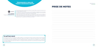 26 27
Baromètre du
Lead 2020
Ce qu’il faut retenir
Les annonceurs dans ces secteurs du B2B accèdent à une phase de maturité certaine puisque l’achat de leads
est déployé dans leurs stratégies d’acquisition depuis des années. Les offres des annonceurs sont multiples
en fonction des tailles d’entreprises, dont les effectifs évoluent constamment. De nouvelles lois, à l’instar des
mutuelles obligatoires à partir de 1 salarié il y a quelques années, permettent aux producteurs de leads d’accéder
à de larges budgets.
Landry BRETIN
Chargé de webmarketing et CRM
https://www.credit.fr
“Nous avons commencé à travailler avec Effinity en octobre 2018, sur de petits volumes pour voir
comment réagissait le marché
L’emailing est un canal qui génère le plus de volume de leads, nos attentes sont donc élevées.
Le mode de fonctionnement à la performance est parfaitement adapté, ce qui nous permet
d’augmenter graduellement le volume tout en maîtrisant le ROI.
N’ayant pas la main sur l’envoi des emails et sur l’inscription et la pérennisation des affiliés, le
nombre de leads généré peut varier assez rapidement d’un mois à l’autre. En moins de 48h, un
lead peut être “closé”. L’objectif est de garder une audience active, engagée et de répondre aux
besoins de celle-ci en apportant de l’information de qualité.”
TÉMOIGNAGES & ANALYSE
FINANCE ASSURANCES GESTION
A
N
N
O
N
C
E
U
R
PRISE DE NOTES
 