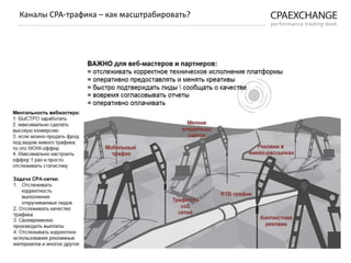 Каналы СРА-трафика – как масштрабировать?
 
