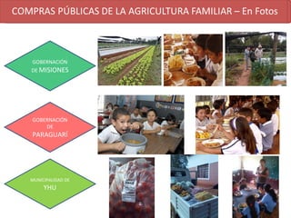 GOBERNACIÓN
DE MISIONES
GOBERNACIÓN
DE
PARAGUARÍ
MUNICIPALIDAD DE
YHU
 