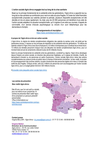 L’action sociale Agirc-Arrco engagée tout au long de la crise sanitaire
Basé sur le principe fondamental de la solidarité ...