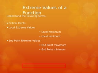 Application of derivatives | PPTX