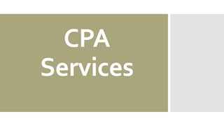 CPA
Services
 