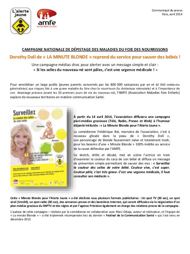 Téléchargement gratuit Images Cp Amfe Campagne Medias La Minute Blonde Pour L Alerte Jaune Associ actualisé salutations