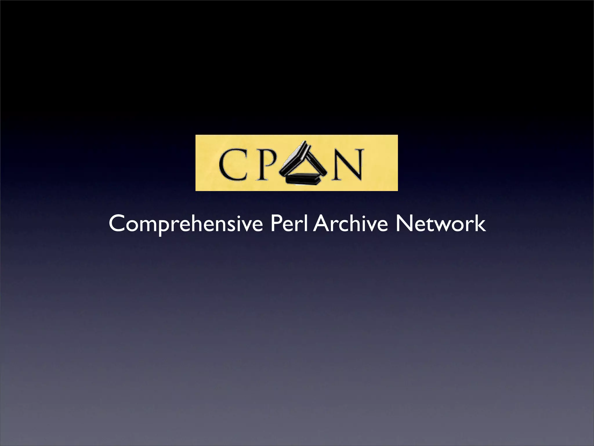 Perlmania_Study - CPAN