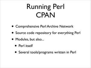 CPAN Training