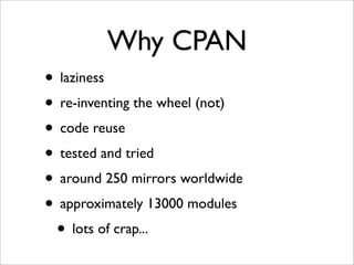 CPAN Training