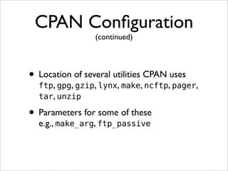 CPAN Training