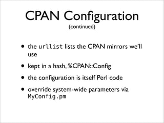CPAN Training