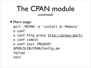 CPAN Training