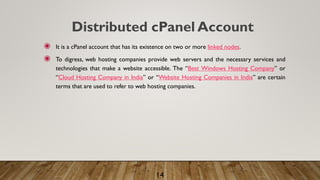 cPanel: Brief Glossary | PPTX