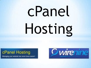 C panel hosting