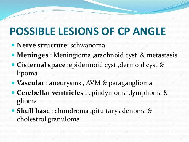 Cp Angle Tumors cp-angle-tumors