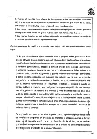 Anteproyecto de reforma del Código Penal