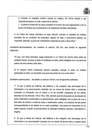 Anteproyecto de reforma del Código Penal